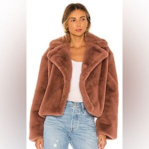 Steve Madden BIG TIME PLUSH FAUX FUR JACKET